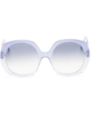 Andy Wolf Gafas De Sol Paris Con Montura Redonda - Blanco