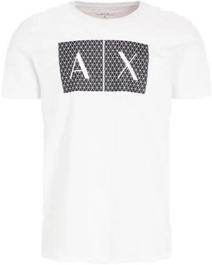 ARMANI EXCHANGE Logo-Print Cotton T-Shirt - White