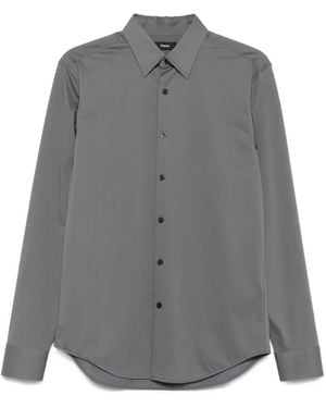 Theory Camisa con botones y manga larga - Gris
