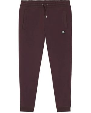 HUGO Drawstring Logo-detail Track Pants - Purple