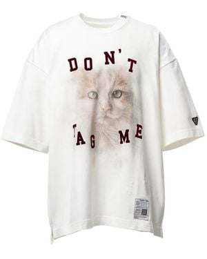 Maison Mihara Yasuhiro Cat-Printed T-Shirt - White