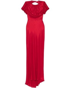 Parlor Open-Back Maxi Dress - Red