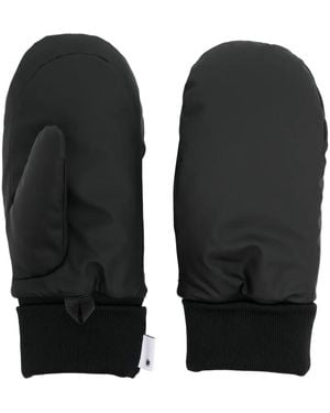 Rains Logo-Tag Padded Mittens - Black