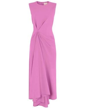 ROKSANDA Almas Sleeveless Twisted Midi Dress - Pink