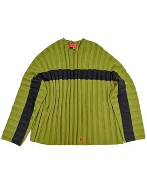 Eckhaus Latta Jersey Keyboard De Canalé - Verde