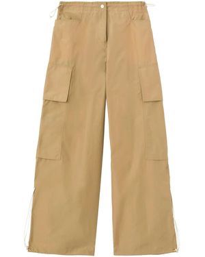 Palm Angels ローライズ ワイドパンツ - ナチュラル