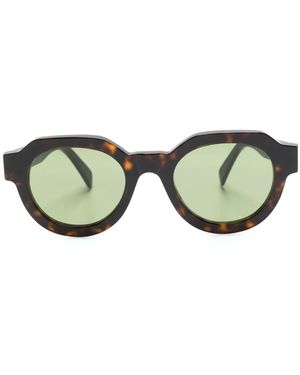 Retrosuperfuture Vostro Oval-Frame Sunglasses - Green