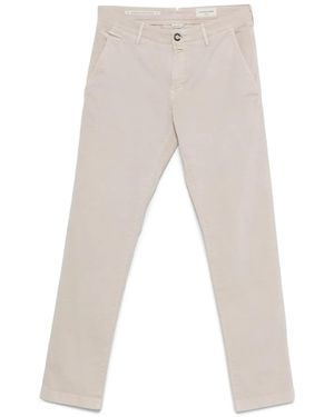 Jacob Cohen Belt Loops Chino Trousers - Natural