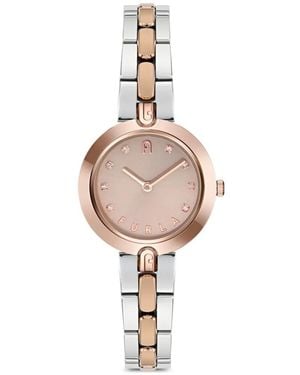 Furla Logo Links 28Mm Watch - Metallic