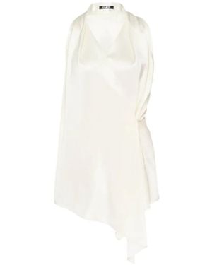 Club21 Collection Asymmetric Wrap Top - White
