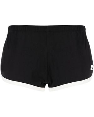 Courreges Short À Bordures Contrastantes - Noir