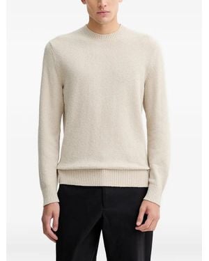 Marc O' Polo Ribbed Crew Neck Jumper - White