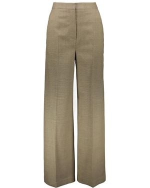 Yves Salomon Wool Pants - Natural