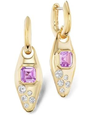 UNIFORM OBJECT Sapphire And Diamond Vessel Earrings - Metallic