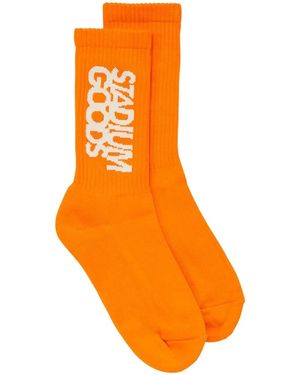 Stadium Goods ロゴ 靴下 - オレンジ