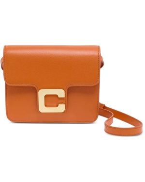 CAREL PARIS Mini Sac Porté Épaule Sorbonne En Cuir De Veau Grainé - Brown