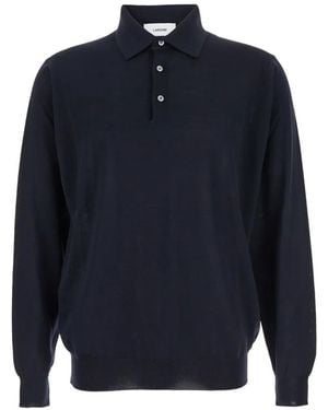 Lardini Polo De Manga Larga - Azul