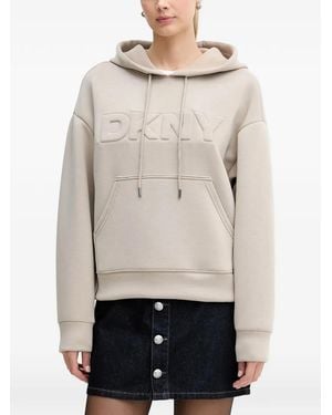 DKNY Logo Hoodie - Natural