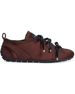 Simone Rocha Ballerina Grip Lace-Up Sneakers - Brown