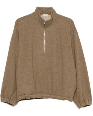 LAMRONS Pullover Mit Elastischem Saum - Natur