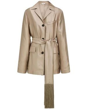 Ferragamo Jacquard Overshirt - Natural