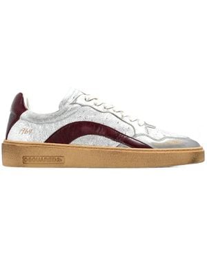 DSquared² Rider Paneled Leather Sneakers - Brown