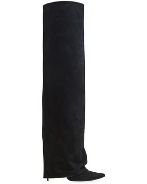 Balmain Calfskin Ariel Boots 120 - Black