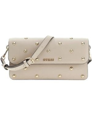 Guess Sadie Stud-Embellished Tote Bag - Natural