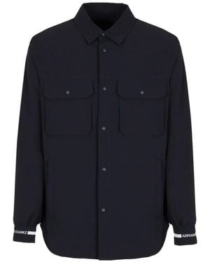 ARMANI EXCHANGE Long-Sleeve Shirt - Blue