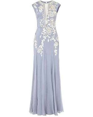 Temperley London Lilly Bead-Embellished Dress - Purple