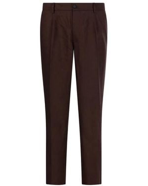 Entre Amis Pleated Pants - Brown
