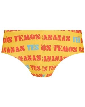 Amir Slama Patterned Swimming Trunks - Orange