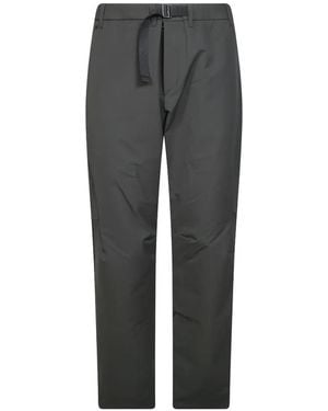 Houdini Sportswear Belted Logo-Embroidered Trousers - Grey