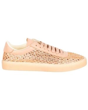 Back 70 Crystal-Embellished Leather Trainers - Pink
