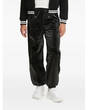 Guess Elastic-Cuffs Straight Trousers - Black