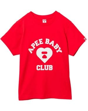 AAPE BY A BATHING AP Printed T-Shirt - Red