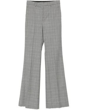 Sportmax Spxanfora Prince Of Wales Check Pants - Grey