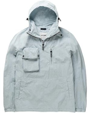 Left Hand Hooded Pocket Jacket - Blue