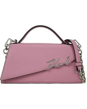 KARL LAGERFELD K/Signature Tote Bag - Purple