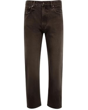 R13 Logo-Patch Jeans - Grey