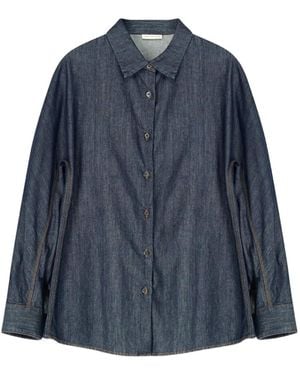 Dries Van Noten Denim Cocoon Shirt - Blue