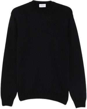 Heritage Ribbed-Knit Crew-Neck Sweater - Black