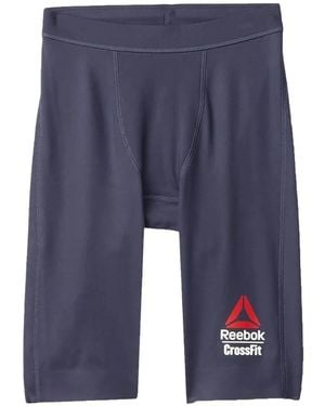 Reebok Logo-Print Swim Shorts - Blue