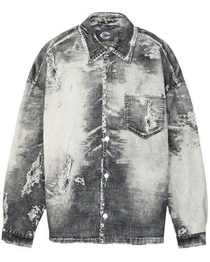 CAMPERLAB Distressed Denim Shirt - Grey