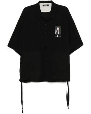 Undercover Graphic-Print Shirt - Black