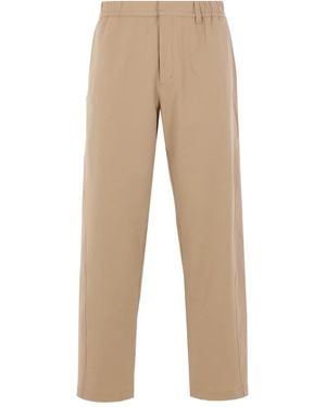 Laminar Elasticated-Waistband Drawstring Pants - Natural