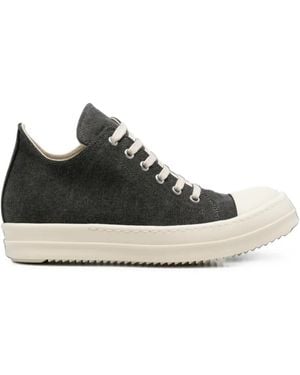 Rick Owens Canvas Low-Top Trainers - Black