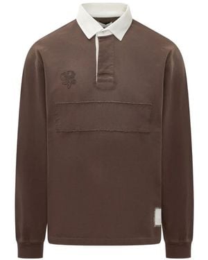 Woc Auckland Patch Polo Shirt - Brown