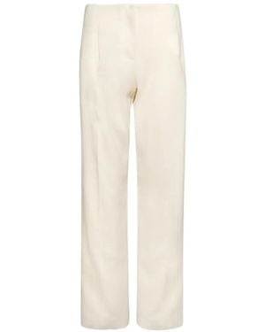Christopher Esber Pantalones De Sarga - Blanco