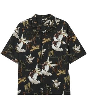 FIVE CM Camisa De Manga Corta Con Motivo - Negro